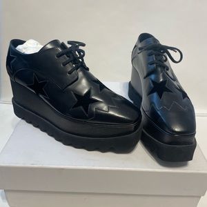 New Stella McCartney Elyse star platform loafer